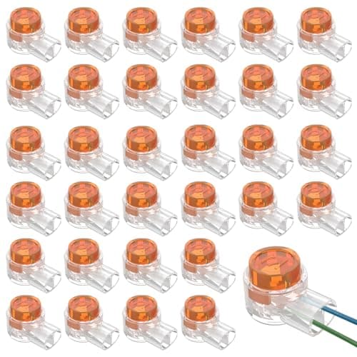 Image of 200PCS K1 Gel Crimps 2 Way Jelly Crimps Moisture-Proof and Waterproof Telephone Cable Connectors for Network Cable Gel Connectors Telephone Cable Repair Jelly Crimps Line Terminal Block