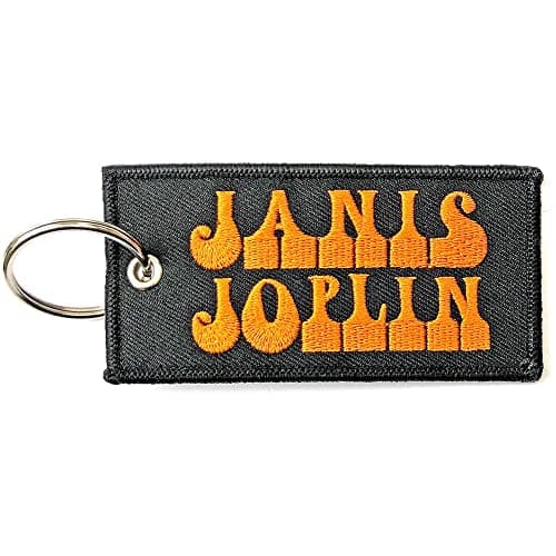 Image of Janis Joplin Logo Plastic Key Chain, Multi-colored, One size