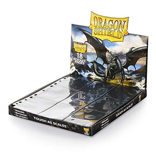 Image of Arcane Tinman Dragon Shield - 18-Pocket Binder Pages Sideloading 50Pk - Clear,Black