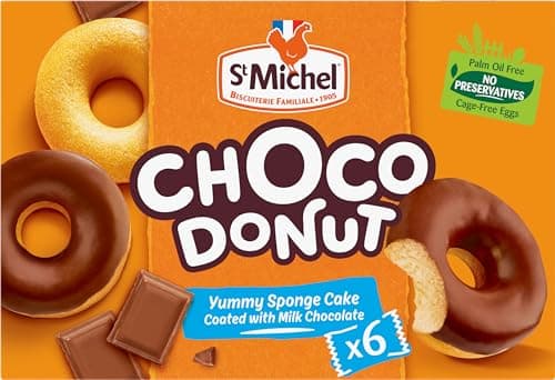 Image of St Michel - Choco Donut - Sponge Cake Coated with Chocolate Milk - 6 Portions - 180 G