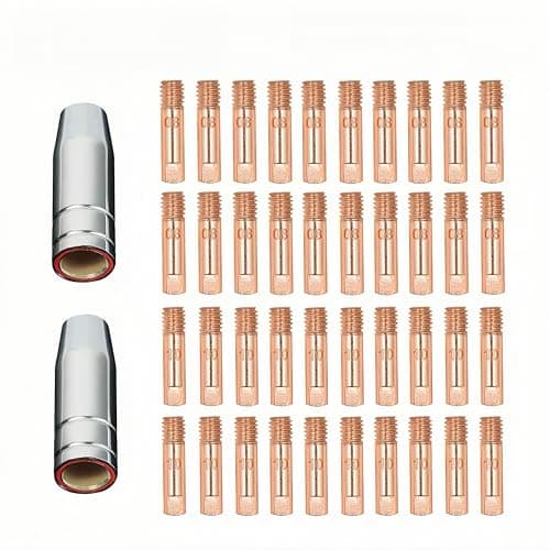 Image of Reboot 42 PCS MIG Welding MB15 15AK Contact Tip 0.8/1.0mm 0.30" MIG/MAG Welding Torch Consumables