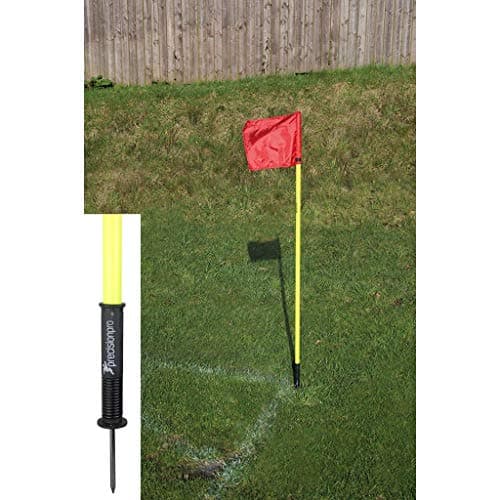 Image of 4 x Precision Training "Sprung" Corner Posts - Yellow With 4 Red Flags rrp£35, Multi-coloured, One Size, 9506999000
