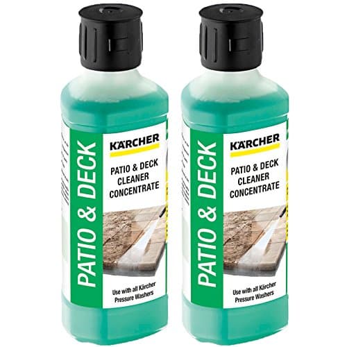 Image of KARCHER Genuine Patio + Deck Pressure Washer Cleaner Detergent Fluid - Mixes up to 5L (Pack of 2)