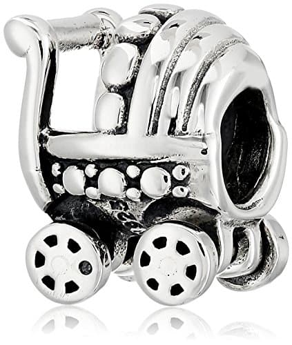 Image of Chamilia Sterling Silver Baby Buggy Bead Charm, Metal