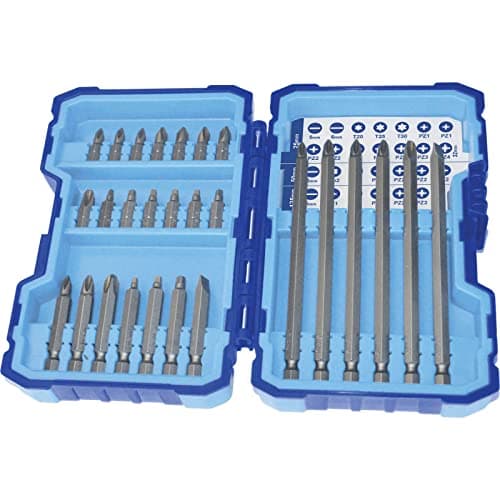 Image of Faithfull SBSET27 Bit Set with 25/50/125 mm Bits (27-Piece)
