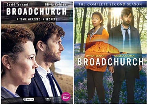 Image of ITV British television crime drama Broadchurch 1-2 Complete DVD Collection : Broadchurch Series 1 / Broadchurch Series 2 + Special Features : Behind the Scenes + Cast Filmographies + Picture Gallery + Deleted Scenes plus much more