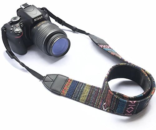 Image of Alled Camera Strap Neck,Camera Strap for Canon Nikon Sony Lumix Kodak Fuji Olympus Dslr Universal,Vintage Soft Comfortable Adjustable Quick Release Camera Shoulder Neck Strap (Vintage)