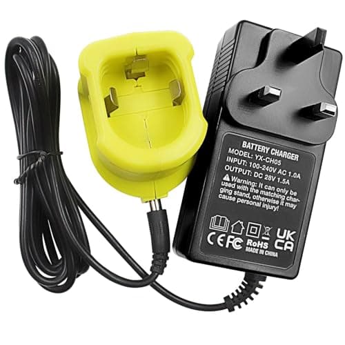 Image of 12-18V 1.5A Li-ion, NI-MH & NI-CD Battery Charger for Ryobi RC18120 ONE+ Electric Tools | Compatible with Li-ion, NI-MH & NI-CD Batteries | Safe & Reliable
