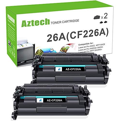 Image of Aztech Compatible CF226A CF226X 26A 26X Toner Cartridge Replacement for HP LaserJet Pro M402dn Toner M426fdw M426dw M426 M426fdn M402d M402dw M402n M402 Printer (Black,2-Pack)