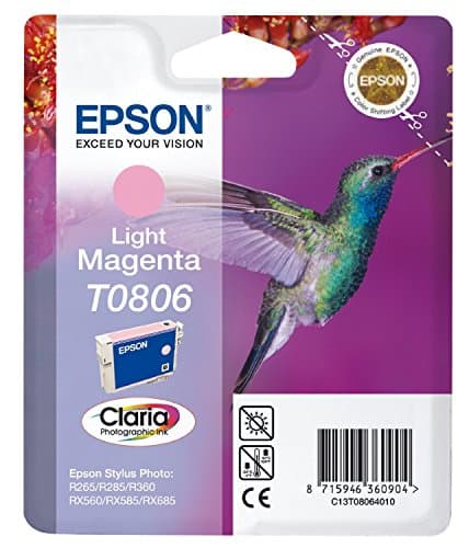 Image of Epson Original C13T08064011 T0806 Light Magenta Ink Cart, Genuine