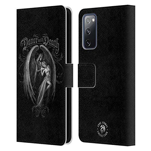 Image of Head Case Designs Officially Licensed Anne Stokes Dance With Death Gothic Leather Wallet Case Compatible With Samsung Galaxy S20 FE / 5G