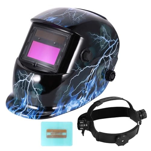 Image of Bryzal Auto Darkening Welding Helmet, Adjustable Welding Mask, Battery & Solar Powered, Welders Helmet, Welding Helmets, Auto Darkening Welding Helmet, for TIG MIG ARC