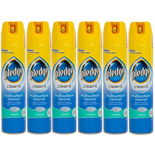 Image of Pledge (6 Pack) 8.5oz Classic Furniture Polish Dusting Spray Cans Household Cleaner Dust Remover Spray