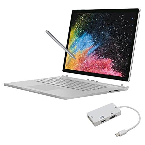 Image of Microsoft Surface Book 2 13.5-Inch PixelSense Display Notebook (Silver) - (Intel i7-8650U, 8 GB RAM, 256 GB SSD, NVIDIA GeForce GTX 1050 Graphics, Windows 10 Pro)