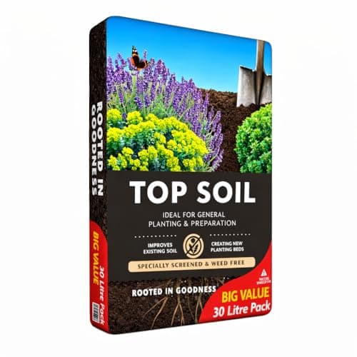 Image of Premium Garden Top Soil 30L – Peat-Free Nutrient-Rich Topsoil for Healthier Lawns, Beds & Borders – Improves Drainage, Boosts Plant Growth