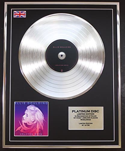 Image of ELLIE GOULDING/LTD EDITION CD PLATINUM DISC/HALCYON DAYS