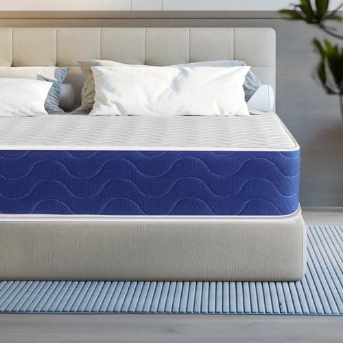 Image of Blisswood 3FT Single Mattress | 7-Zone Sprung Mattress with 8 Inch Hybrid Cool Gel Memory Foam | Orthopaedic Medium Firm Bonnell Spring, Breathable & Supportive for Back Pain Relief (90x190x20cm)