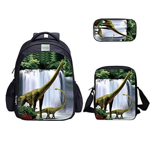 Image of MATMO Dinosaur Backpack and Lunch Bag Set for Boys, Pencil Case (Dinosaur Set 12)