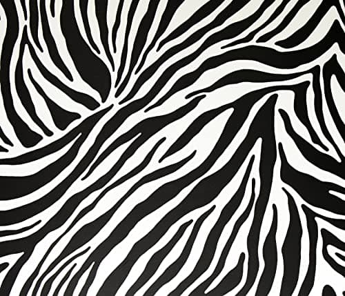 Image of Fablon FAB10132 45 cm x 2 m Roll Zebra, Black