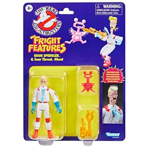 Image of Ghostbusters Kenner Classics The Real Egon Spengler & Soar Throat Ghost Toys, Retro Action Figure, Toys for Kids 4+
