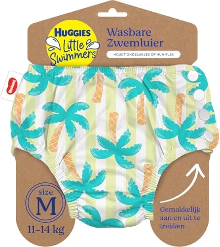 Image of Huggies Little Swimmers, Size 3-4 (7-15 kg), 1 Reusable Swim Nappy with Tropical Pattern