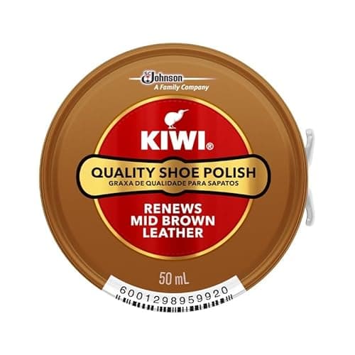 Image of KIWI Shoe Polish, Mid Brown, 50ml