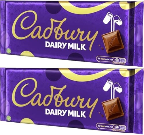 Image of 2 x Cadbury Dairy Milk Chocolate Bar Large 360g | Premium Milk Chocolate Gift Pack for Someone Special | Smooth & Creamy Classic Cadbury Chocolate, Share Size, Big Bar for Gifting on all Ocassions