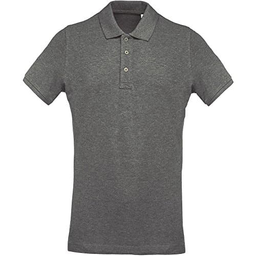 Image of Kariban Mens Organic Pique Polo Shirt (XL) (Grey Heather)