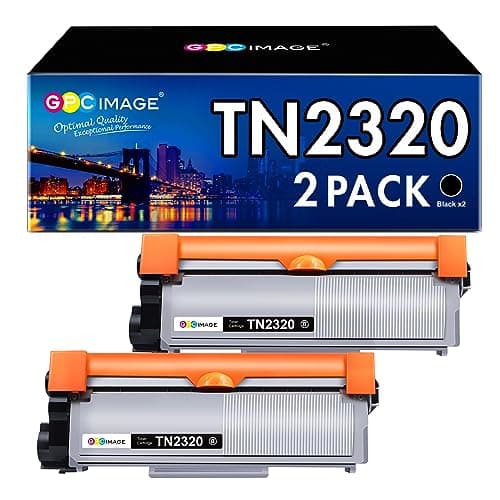 Image of GPC Image TN2320 Toner Cartridge Compatible for Brother TN2320 Black Toner Cartridge for Brother MFC-L2700DW HL-L2360DN HL-L2365DW HL-L2300D DCP-L2500D HL-L2340DW MFC-L3760CDW (Black, 2-Pack)