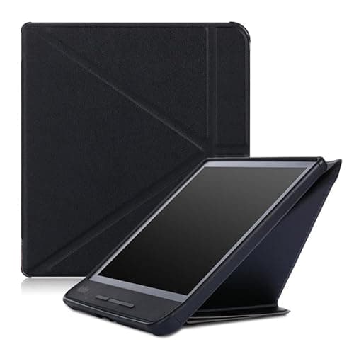 Image of E-Reader Cover for Kobo Forma N782 8 inch (2018 Release Version),Ultra Slim Lightweight with Auto Sleep/Wake Up Function Folio Leather Case for KOBO Forma 2018 8" E-Book (Black)