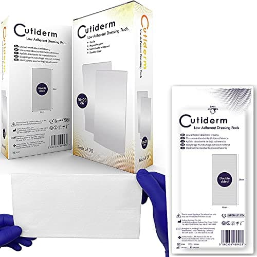 Image of Cutiderm Low Adherent Sterile Absorbent Wound Dressing Pad 10cm x 20cm - Box of 25