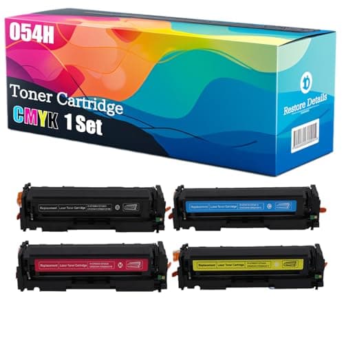 Image of High Yield 054H 3028C002 3027C002 3026C002 3025C002 Toner Cartridge Compatible for Canon i-SENSYS LBP-621Cw LBP-623Cdw MF641Cw MF643Cdw Printer, Unleash High-Definition Printing (Multicolour)