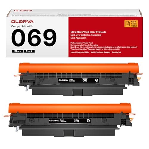 Image of 069 Toner Cartridge Set - 2 Pack Replacement for Canon 069 Toner Cartridge Set 069H Works for Canon Color ImageCLASS Mf753cdw MF751Cdw MF752Cdw LBP674Cdw MF752Cdw MF756Cx LBP673Cdw LBP674Cx (Black)