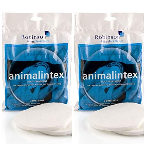 Image of Boyeb Animalintex Hoof Poultice x Twin Pack. Each Pack Contains 3 Dressings. Suitable for Horse Hoof Poulticing and Wound Dressing. Ideal for Horse Owners and Equine Caretakers.