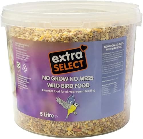 Image of Extra Select No grow Wild Bird Food In Bucket 5 ltr (Pack of 1), packaging may vary
