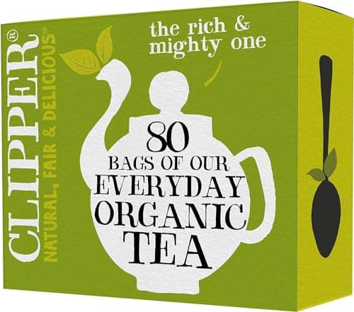 Image of Clipper Organic Everyday 80 Teabags (Pack of 6, Total 480 Teabags).250 grams