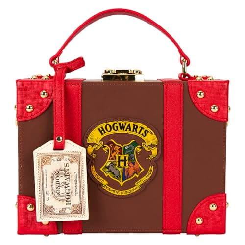 Image of Loungefly Harry Potter Hogwarts Express Luggage Crossbody Bag | Harry Potter Fashion Bags, Multicolor, Standard
