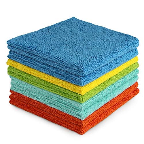 Image of AIDEA Microfibre Cloth Pack of 8, Multifunctional Reusable Cleaning Cloths, Lint Free Streak Free Washable Cloth Duster for House, Kitchen, Car, Motorbike, Windows 30 x 30 cm