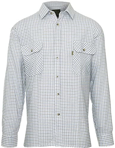 Image of Champion Tattersall Country Casual Style Shirt (UK, Alpha, 3XL, Regular, Regular, Blue)