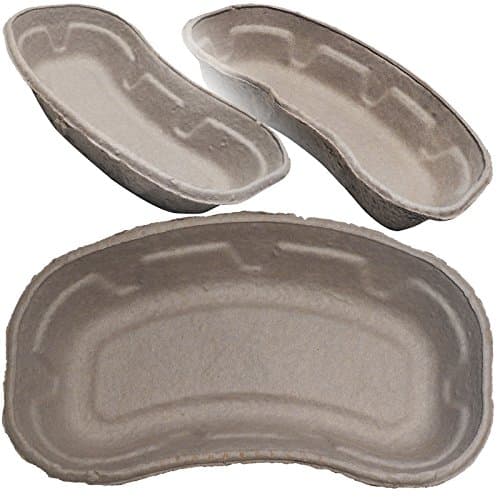 Image of Disposable Cardboard 700ml Medical Surgical Waste Pulp Kidney Sick Dish Tray Bowls - 50 Pack