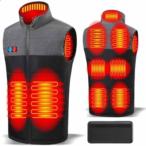 Image of Panngu Heated Jackets for Men with 10000Mah Battery Pack XL, Upgraded Version Heated Vest Warmer Clothing