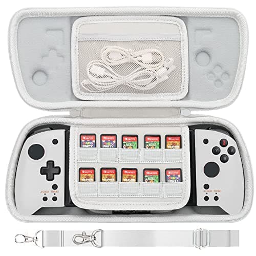 Image of Aenllosi Hard Travel Case for Hori Nintendo Switch Split Pad Pro/Split Pad Compact Controller, Only Case (Gray)