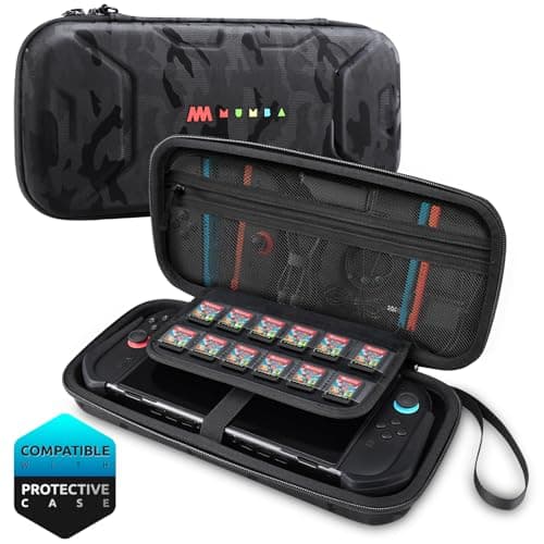 Image of mumba Carrying Case for Nintendo Switch 2 2025, [Plus Version] Portable Protective Travel Carry Handbag Pouch for Blade/Titan Case [Large Capacity] (Stealth)