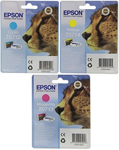 Image of Epson T071 Original Inkjet Cartridges Bundle Pack - Cyan/Magenta/Yellow
