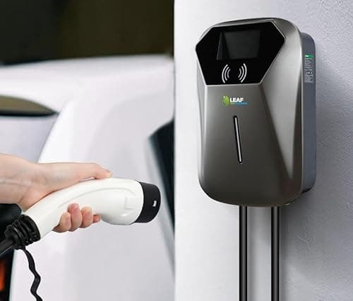 Image of 22kW EV Charger | EV Charger | Electric Vehicle Charger | Type 2 | 22kW | Ultra Fast Charging | 3 Phase | Wall Mount | EV Home Charger | Grey, 40x29x19cm