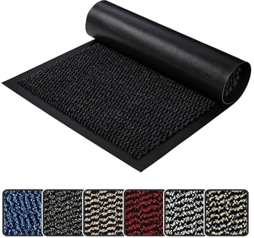 Image of GULLAMBO Non Slip Large Mats Door Mat 90cm x 60cm– Indoor -Outdoor Kitchen Bath Bedroom Office Rubber Backed Front and back door, Super Absorbent Multicolor Barrier Mat, Washable Entrance Floor Mats