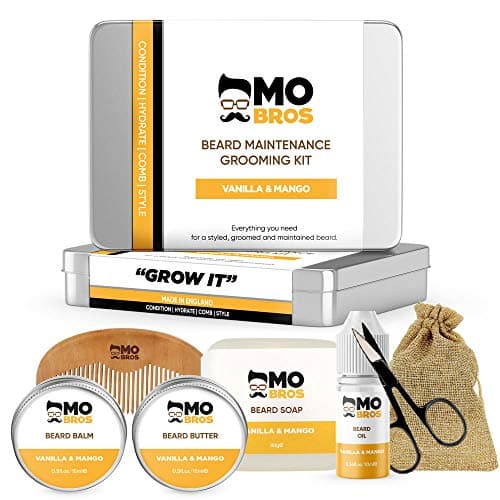 Image of Beard Grooming Kit for Men | Beard Growth Kit | Beard Care Kit | Vanilla & Mango