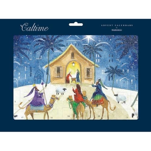 Image of Traditional Advent Calendar We Three Kings Christmas Advent Calendar Gift Idea 606779 Caltime by Woodmansterne
