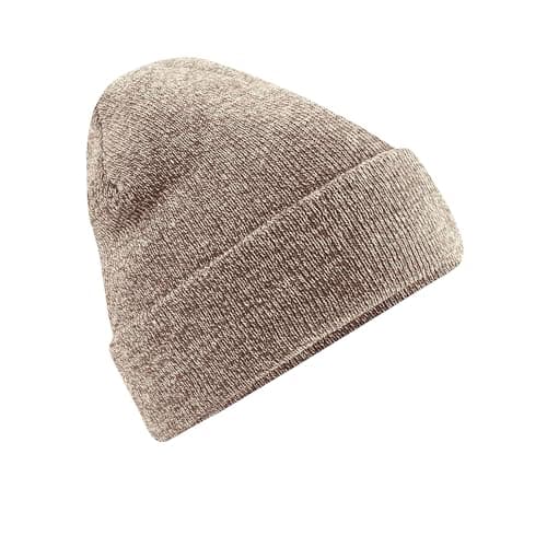 Image of Beechfield - Original Cuffed Beanie - Heather Oatmeal - One Size