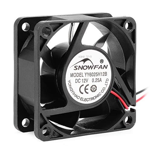 Image of sourcingmap 60mm x 60mm x 25mm 12V DC Cooling Fan Long Life Dual Ball Bearings PC Case Fan